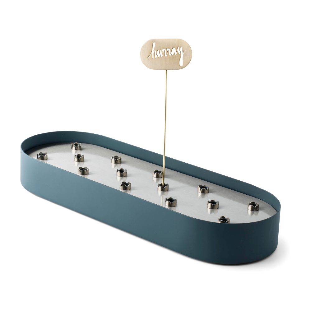 Jubel multifunktionell vas 45x14 cm, Steel-blue