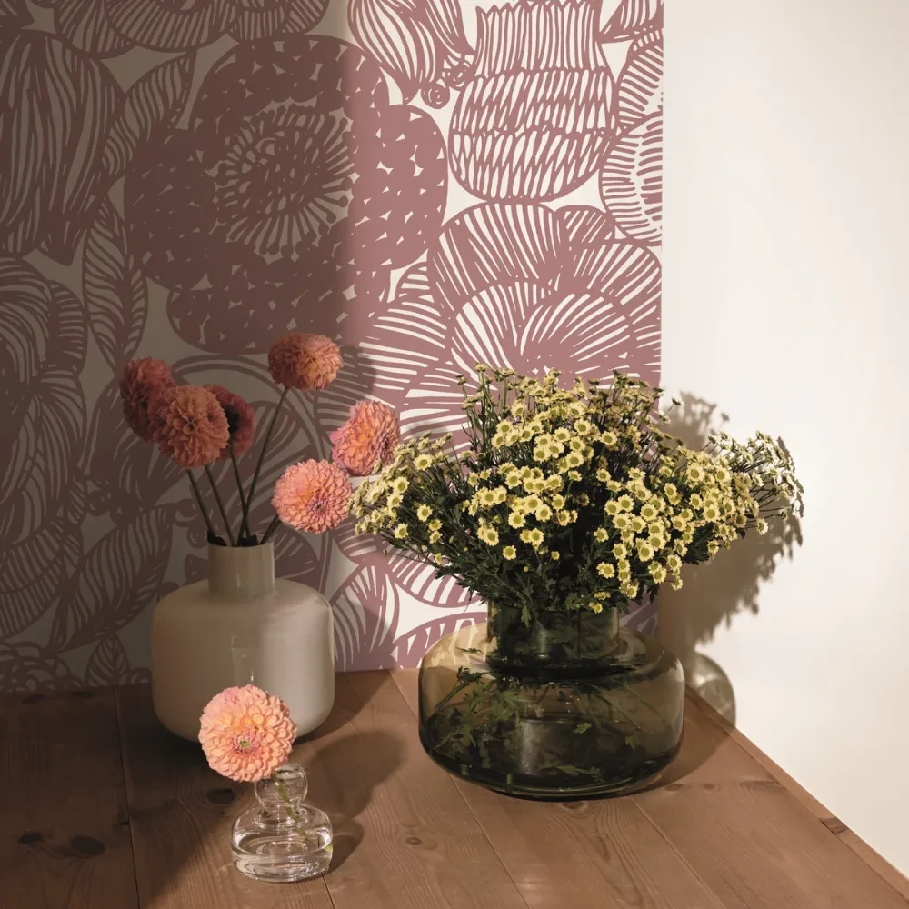 Marimekko 6 Kurjenpolvi 25180 Lila Tapet - Midbec | Stuvbutiken - Bild 3