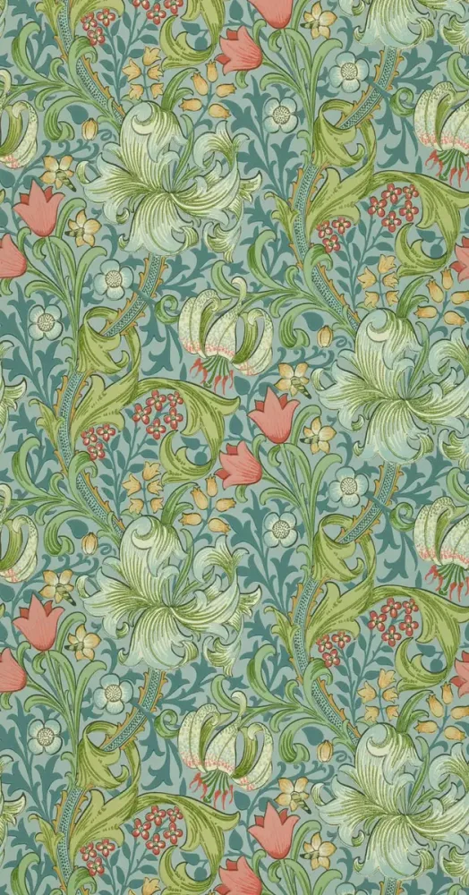 Morris & Co - Golden Lily Mineral Morris and Friends Wallpa