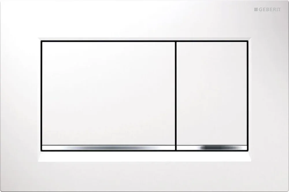 Geberit Sigma 30 Spolplatta dubbelspolning Blank krom - Bild 2