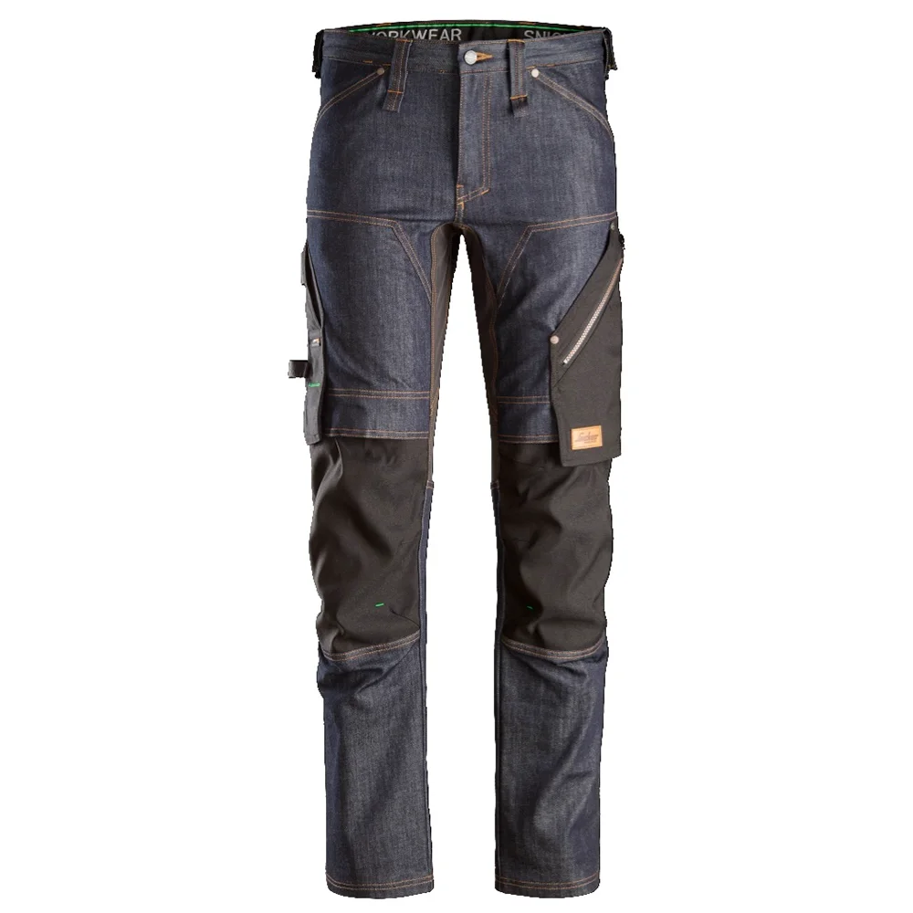 Snickers Workwear 6956 FlexiWork Arbetsbyxa denim/svart 50