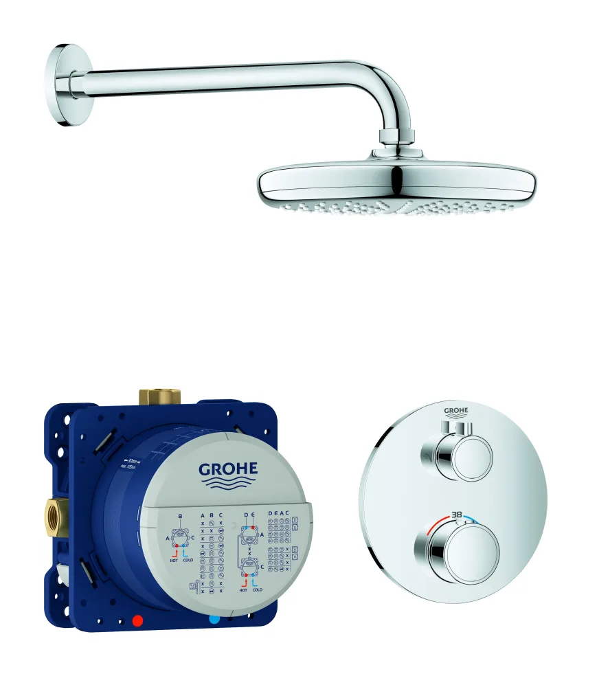 Grohe Grohtherm 34726000 Takduschset krom