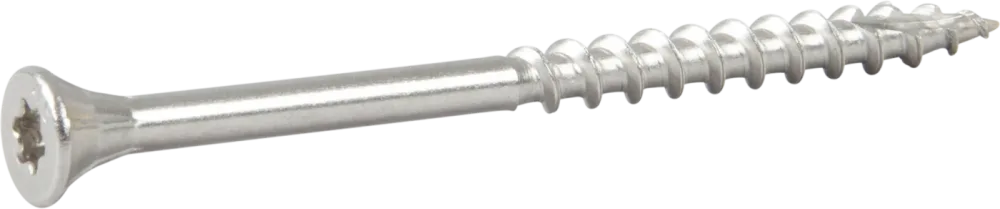 ESSVE 537165 Fasadskruv 4,4x65 mm, rostfri/syrafast A4, band. Vit, 250-pack