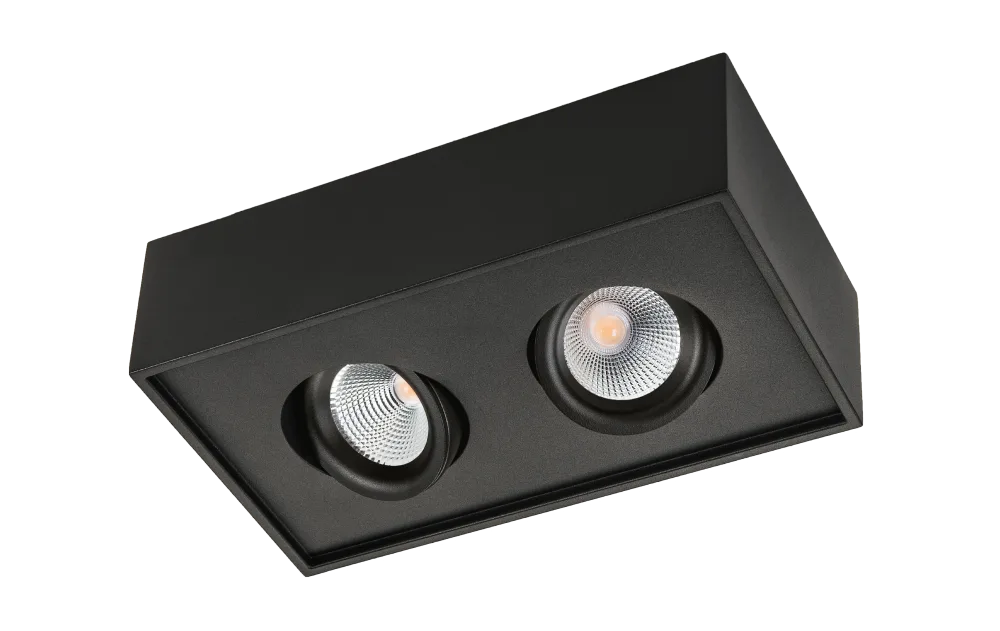 SG Armaturen Cube Lux Downlight LED, 2x7W, 2700K