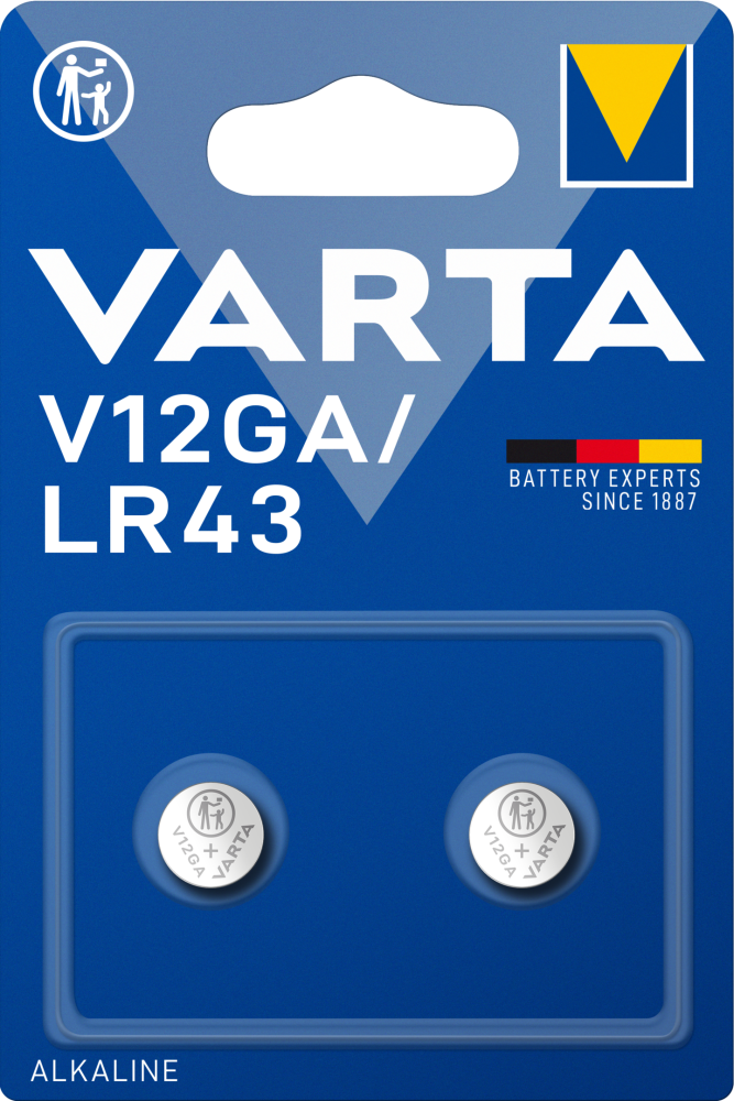 BATTERI VARTA V12GA LR43 BLI 2