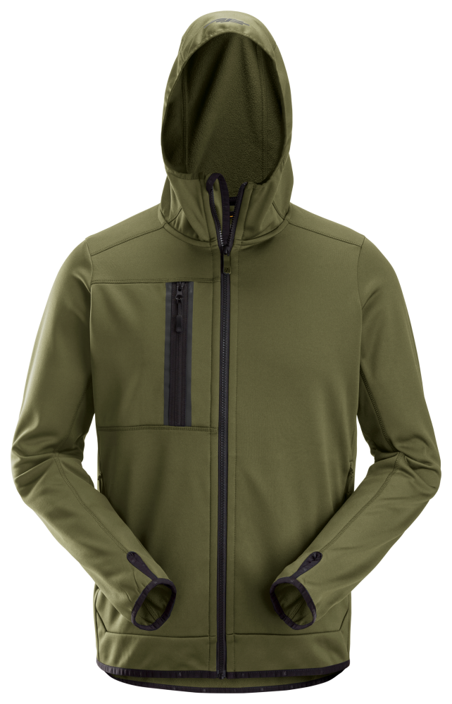 HUVTRÖJA SNICKERS WORKWEAR FLEECE DAM KHAKIGRÖN, M