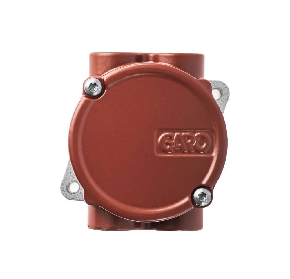 Garo 353967 Kopplingsdosa lättmetall, faluröd, M25 82 mm, 4 ingångar