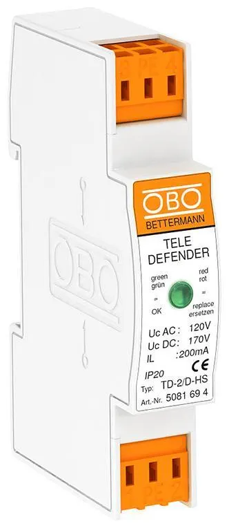 Obo Bettermann 5081694 Teledefender maximal bandbredd 100MHz