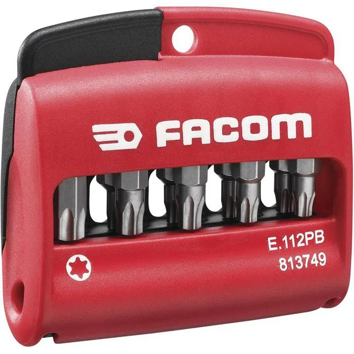 Facom E.110PB Bitssats i etui 10 st, Phillips, Pozidriv, spår - Bild 2