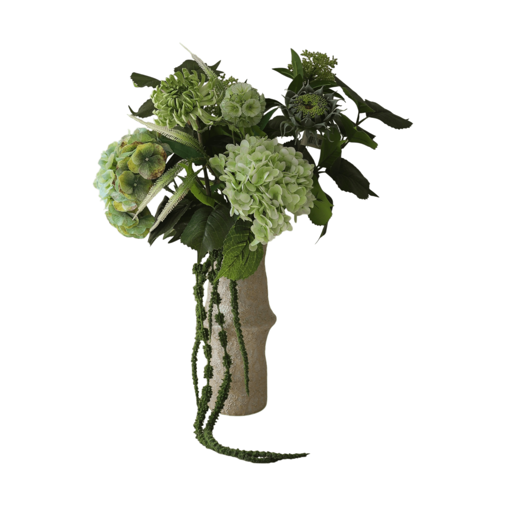 Sage Garden konstgjord bukett, Hortensia-halvkaktusdahlia 112 cm, 10 st