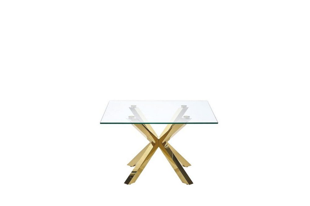Soffbord genomskinlig/guld STARLIGHT