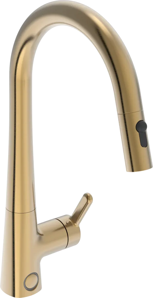 Oras Inspera 3031F-80 Köksblandare utdragbar pip Borstad stål - Bild 2