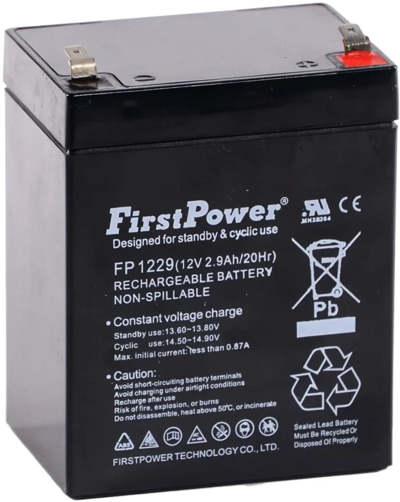 First Power FP1229 Batteri 12V, 2,9 Ah