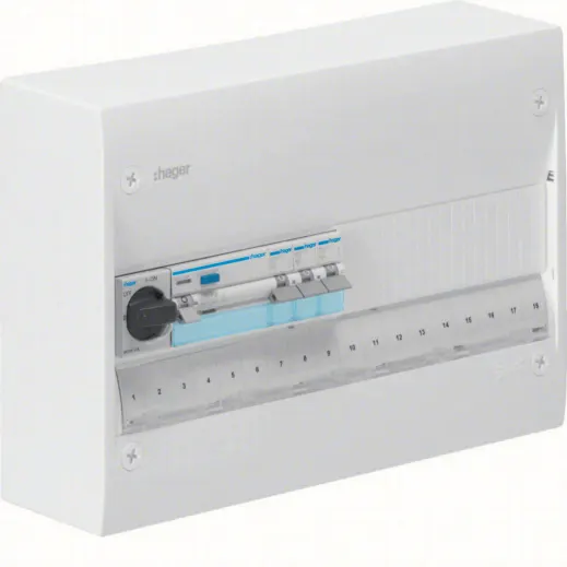 Hager GD118SF Centralapparat Typ: Gamma, IP30 1 x 18 moduler