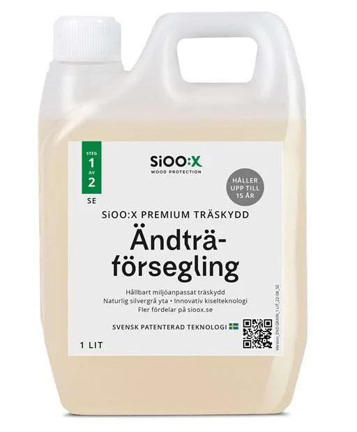 SiOO:X 1911-SE Ändträförsegling träskydd, steg 1 1 l