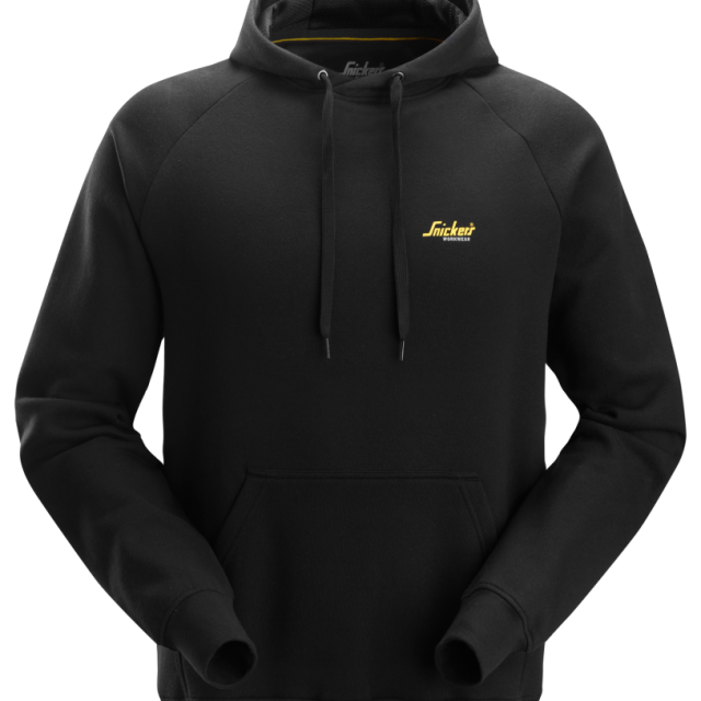 HOODIE SNICKERS WORKWEAR LITEN LOGGA SVART, STL XS