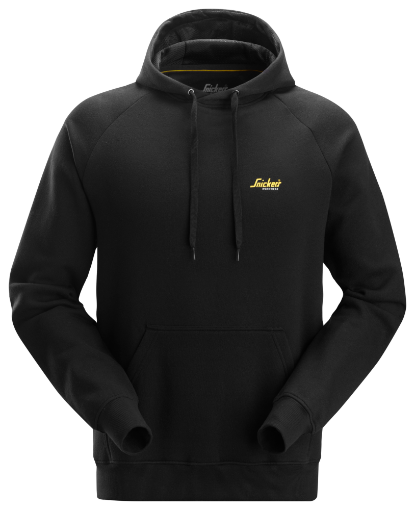 HOODIE SNICKERS WORKWEAR LITEN LOGGA SVART, STL XS