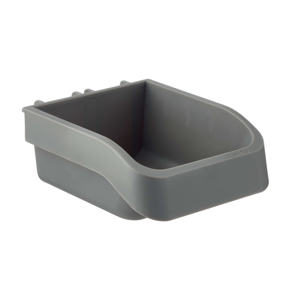 FÖRVARINGSLÅDA ELFA LÅG MATTEGREY