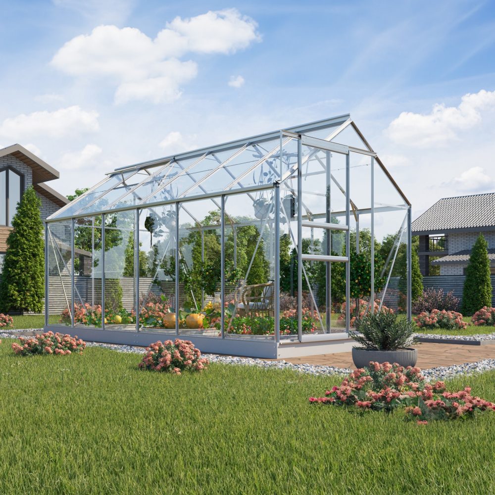 Vitavia Venus 7500 Växthus Glas med sockel - 7,5 m2 Finns i flera färger