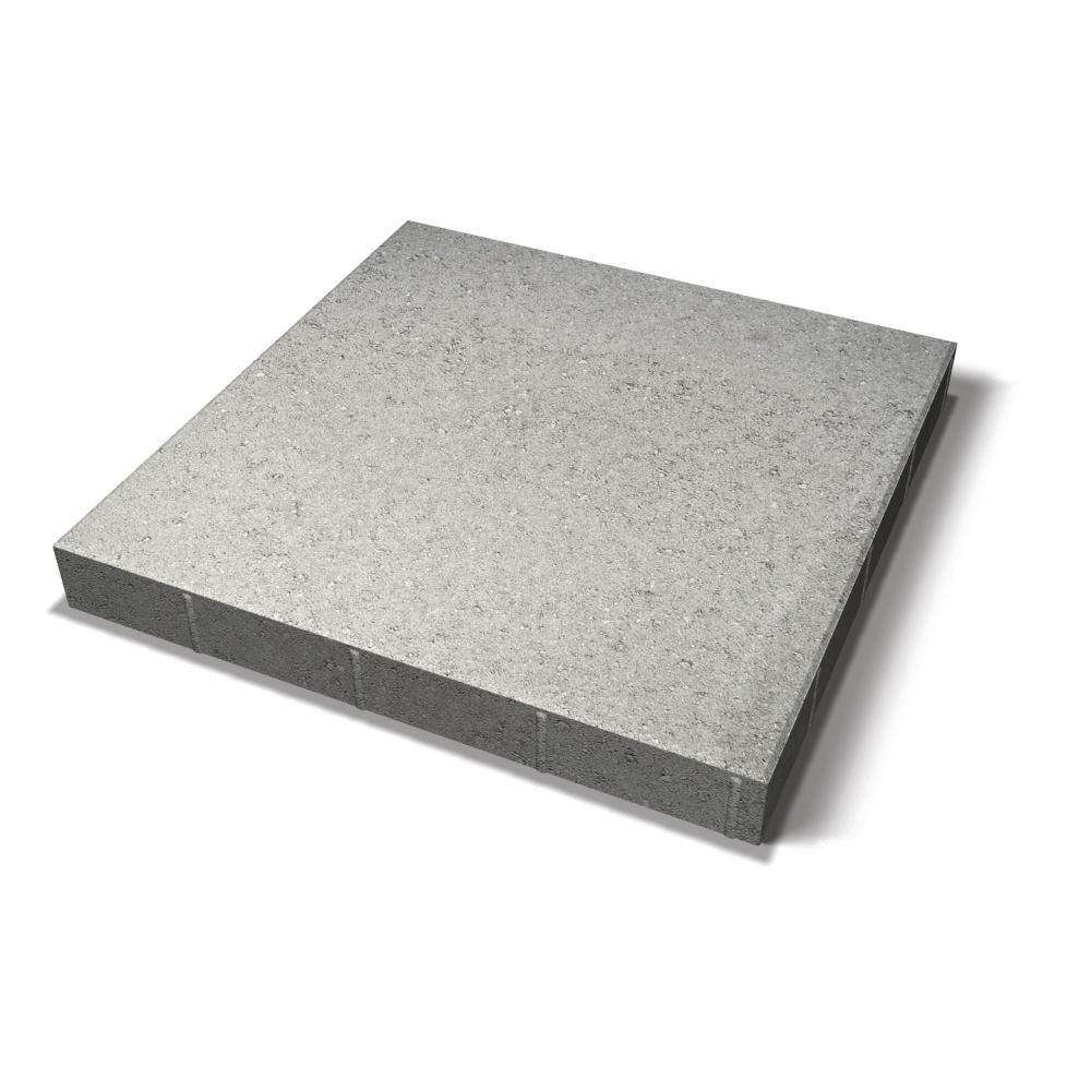 MARKPLATTA BENDERS SIENA SLÄT FASAD 80, GRÅ F 700X700X80MM