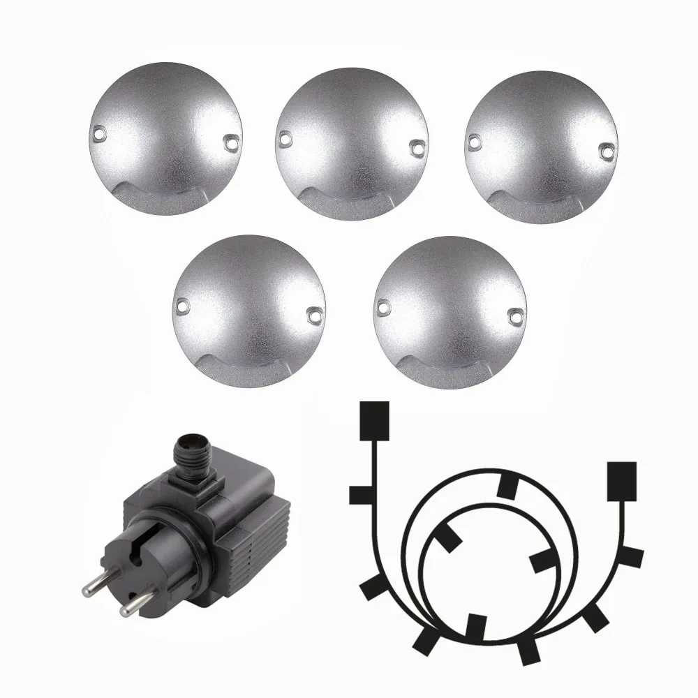 LightsOn Zenit 5042 Altanarmatur silver, 20 lm, 0,5 W, 5-pack