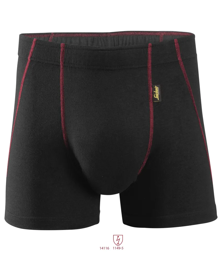 Snickers Workwear 9463 ProtecWork Boxerkalsong svart, flamskydd 4XL