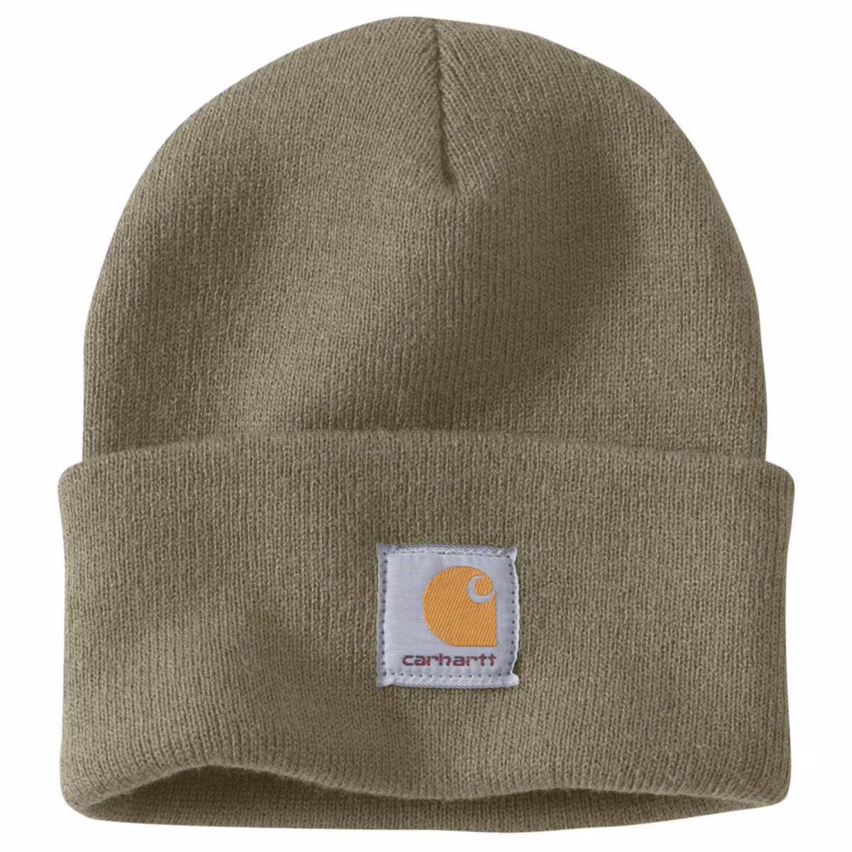 Kjøp Carhartt Ribbestrikket lue, olivgrønn