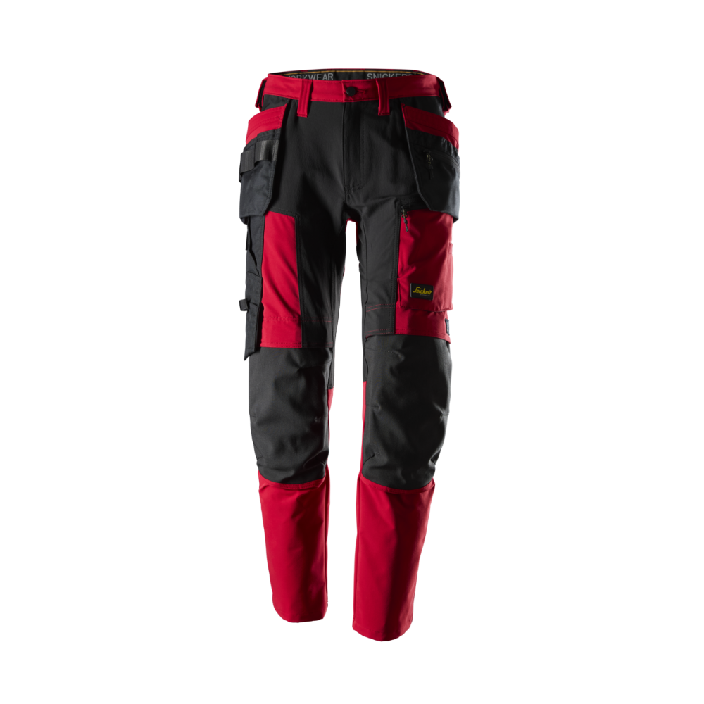 ARBETSBYXA STRETCH AW HF CHILI/SVART STL 156