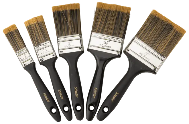Schuster Penselset Svart – 5 delar