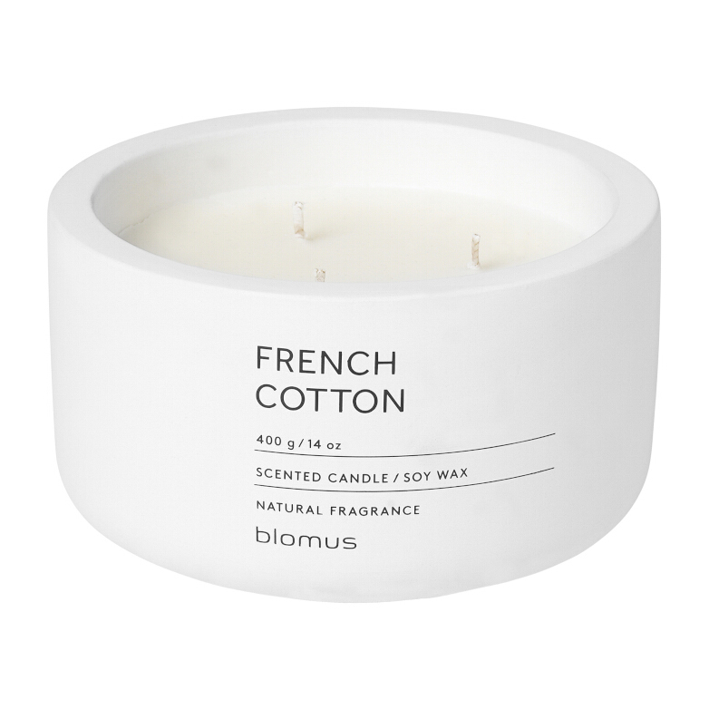 Fraga doftljus 25 timmar, French Cotton-Lily White