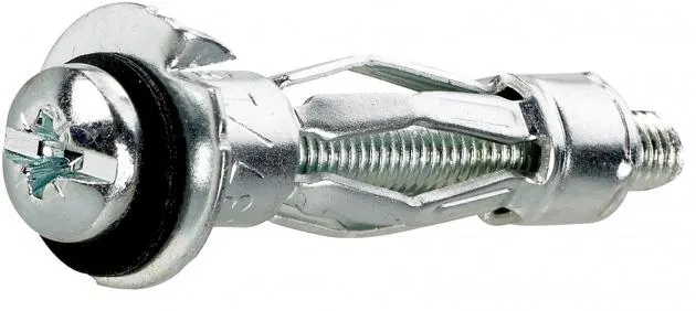 FIXX 1507655 Metallexpander M5, dubbel, med skruv Greppområde18-32 mm, 10-pack