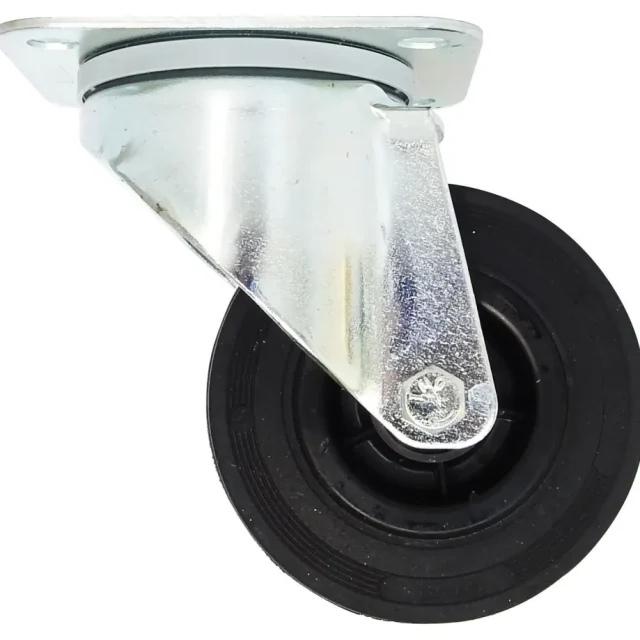 Tente 3370PVR100P62 Länkhjul gummi, platta 105x85 mm 100 mm