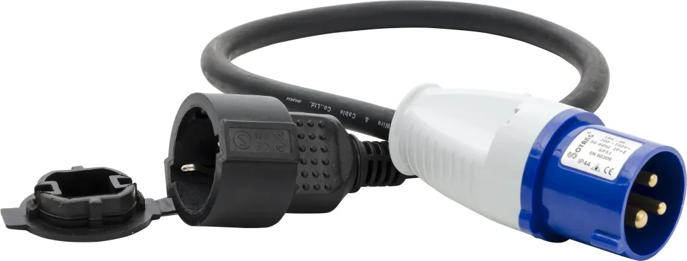 Gelia GP51/SY-CZ-10 Adapter CEE 216-6 till schuko 0,5 m