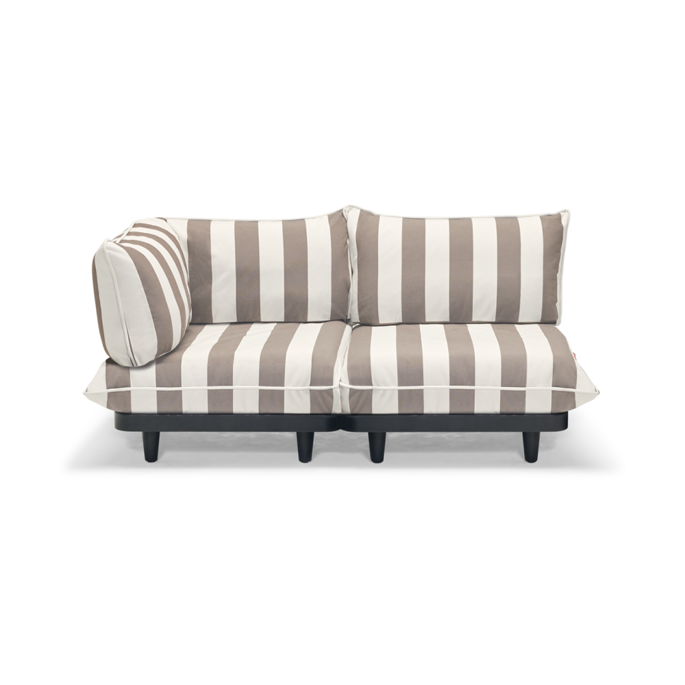 Paletti set small soffa 2-sits vänster, Stripe cacao
