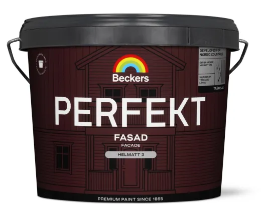 Perfekt Fasad Helmatt 10 L Svart