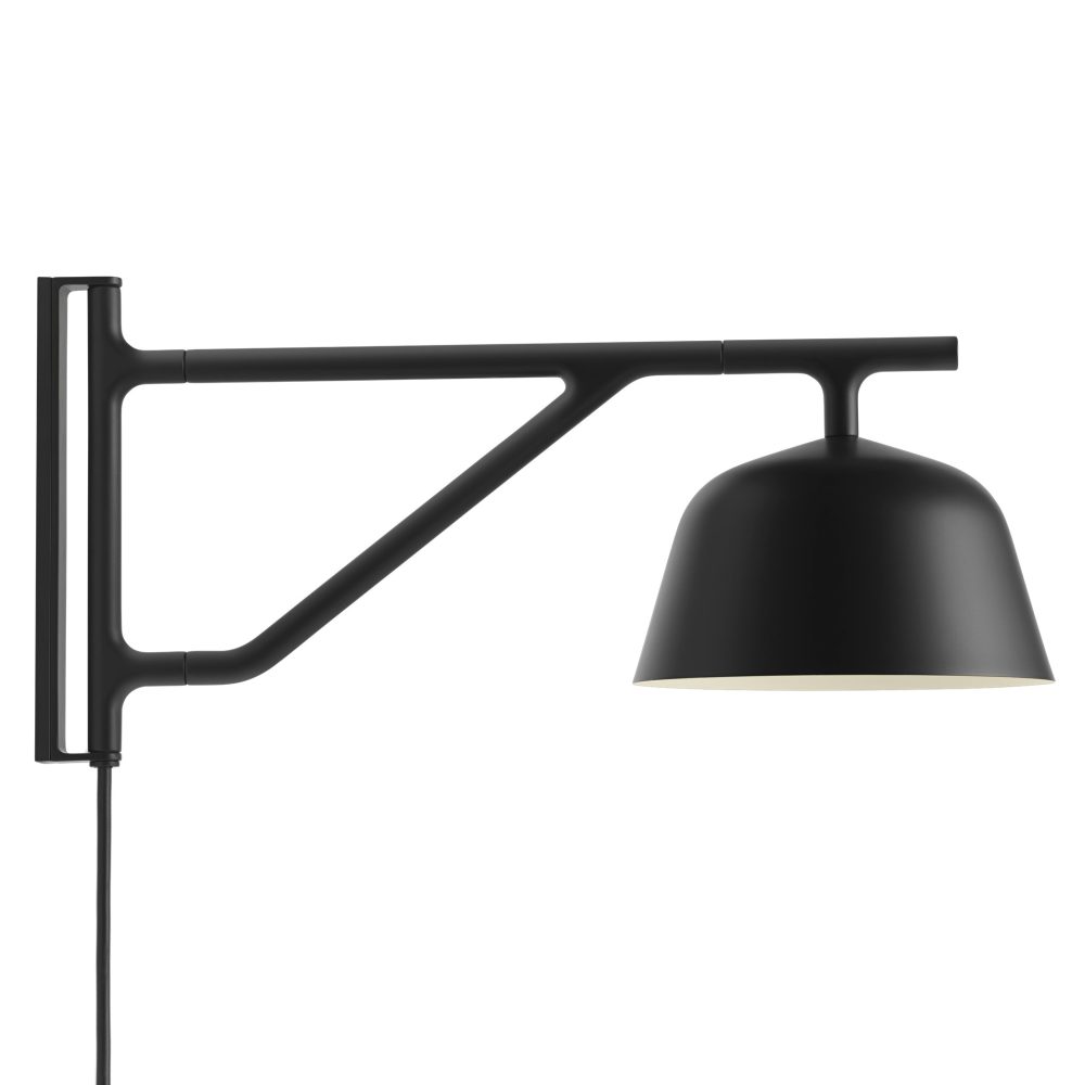Ambit vägglampa, svart