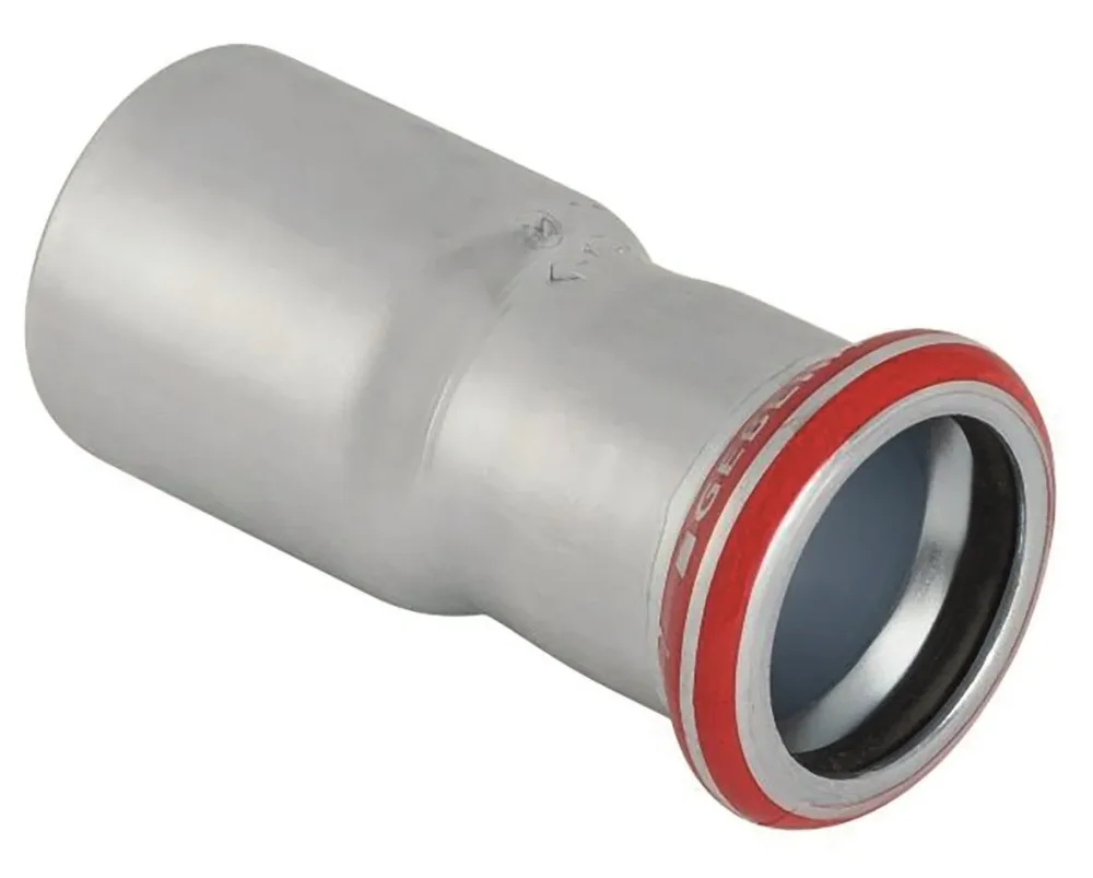 Geberit 1550999 Reducering med slätända, elförzinkad 28 x 35 mm