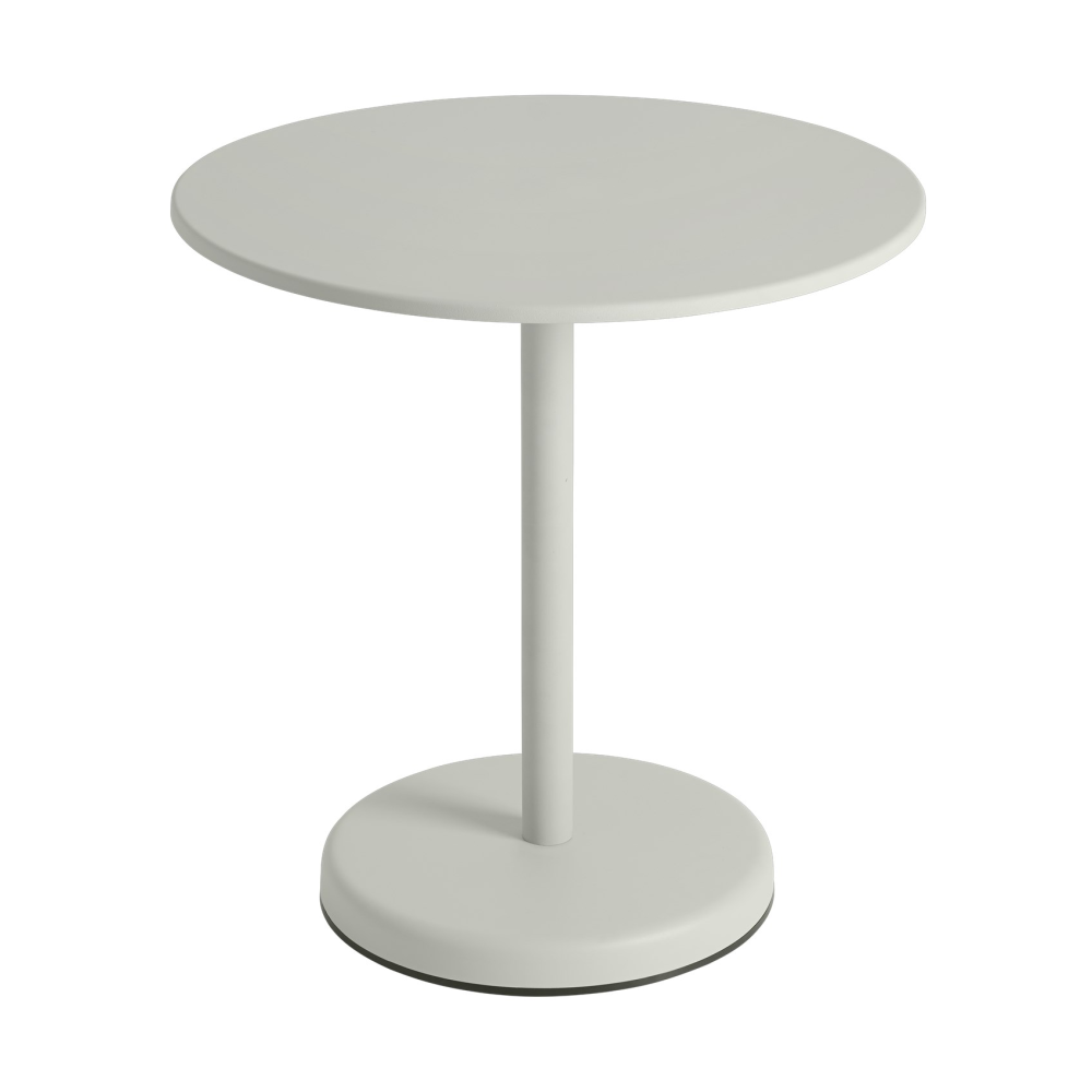 Linear steel café table V2 bord Ø70 cm Grey