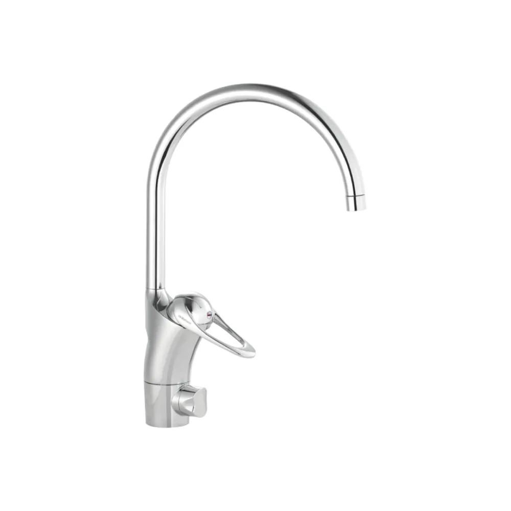 Köksblandare 9000e II Med Diskmaskinsavstängning Slät Ände Krom | Stuvbutiken