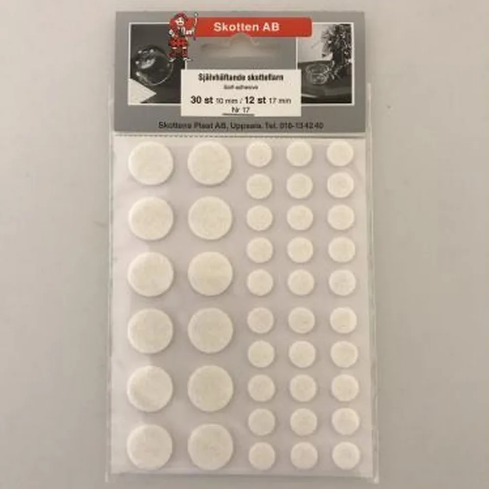 Möbeltassar Självhäftande 10/17mm, 42st