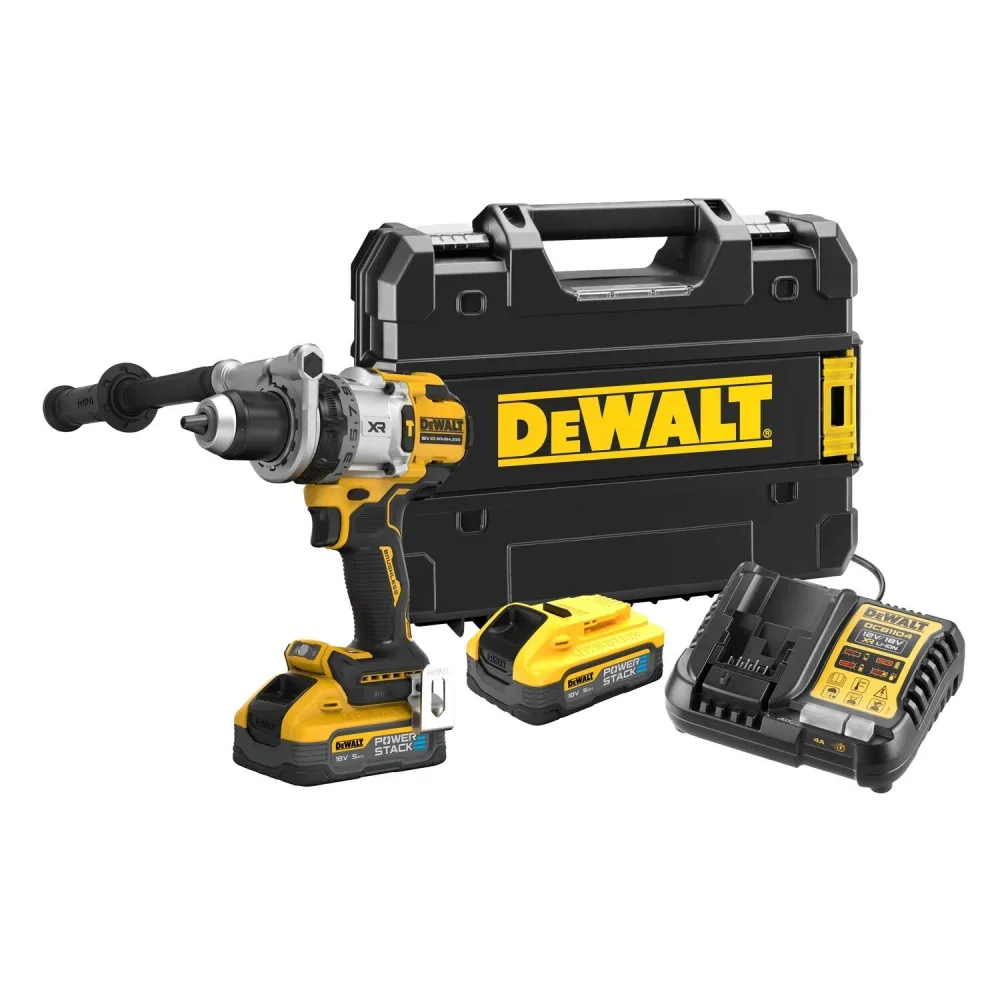 Dewalt DCD1007H2T-QW Skruvdragare med batteri och laddare
