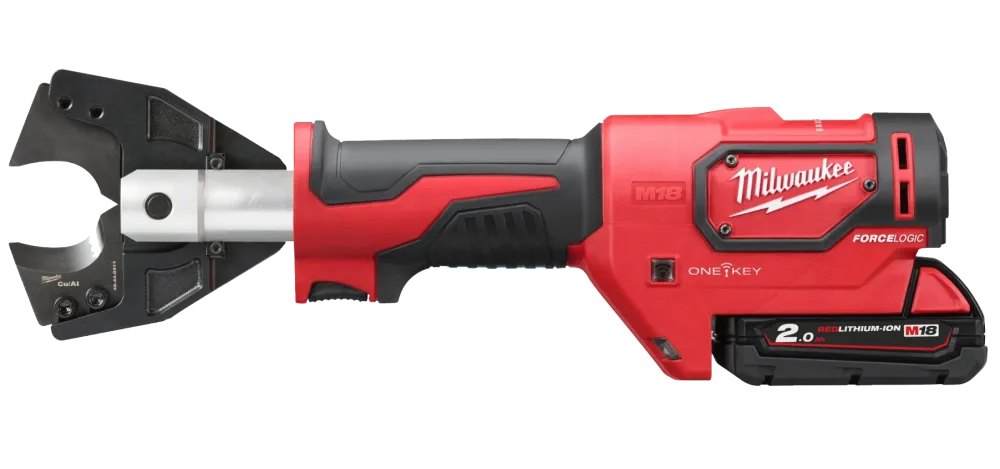 Milwaukee M18 ONE HCC-201C CU/AL-SET Kabelsax med batteri och laddare