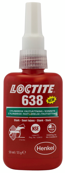 FASTSÄTTNING LOCTITE 638 50ML CYL MONTERING STARK