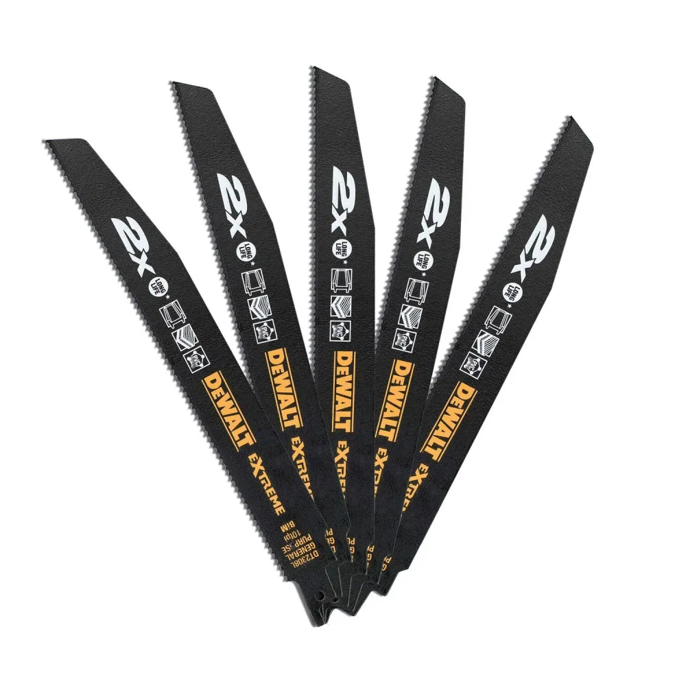 Dewalt DT2308L-QZ Tigersågblad 10 TPI, 5-pack