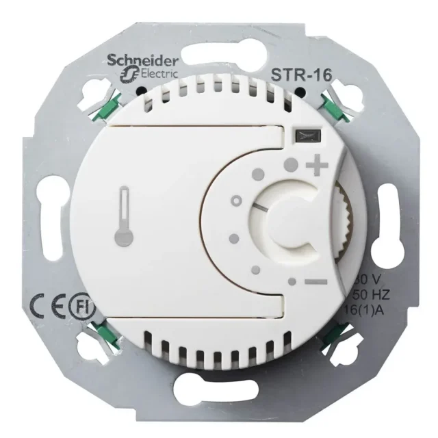 Schneider Electric Renova WDE011624 Rumstermostat 230 V Svart