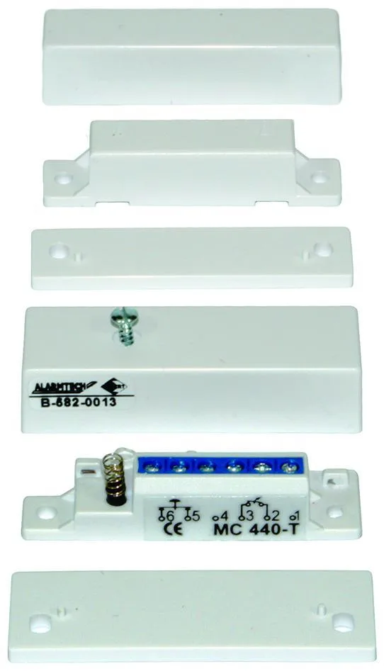 Alarmtech MC 440-TB Magnetkontakt utanpåliggande, 1 öppnande kontakt Brun
