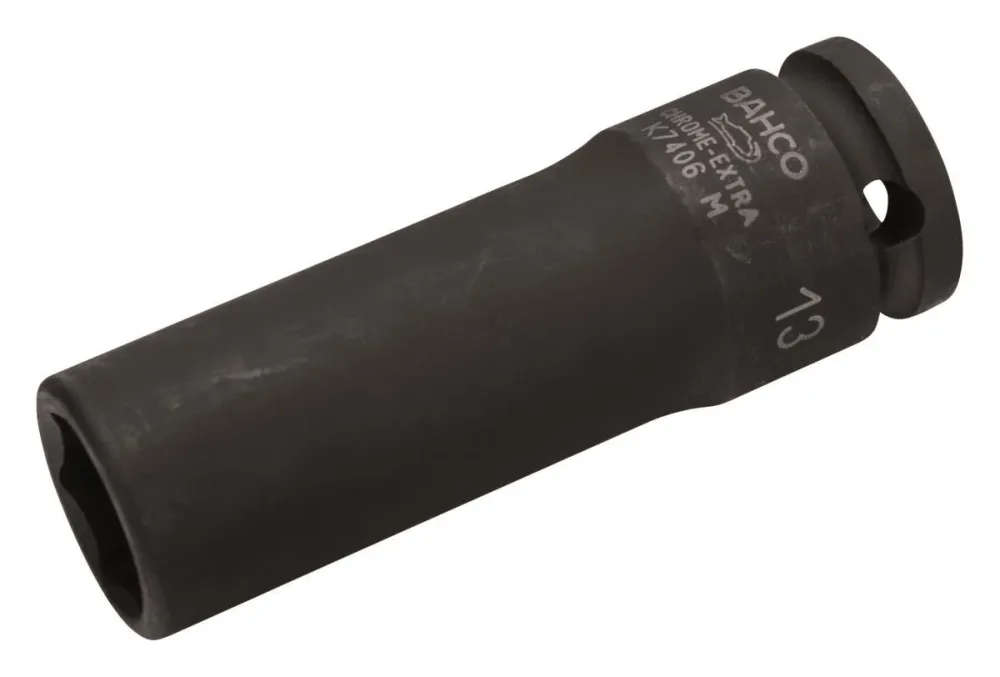 Bahco K7406M-13 Krafthylsa 3/8", lång 13 mm
