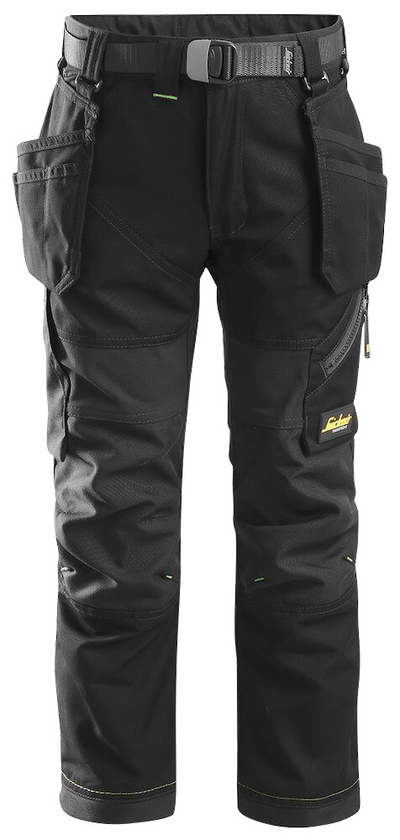 BARNBYXA SNICKERS WORKWEAR SVART STL 122