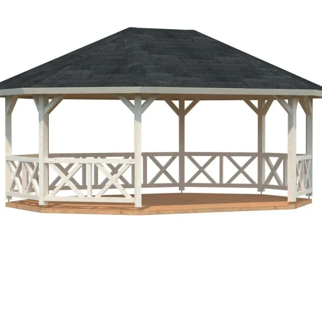 Palmako Betty Paviljong 25 m², utan golv, impregnerad natur