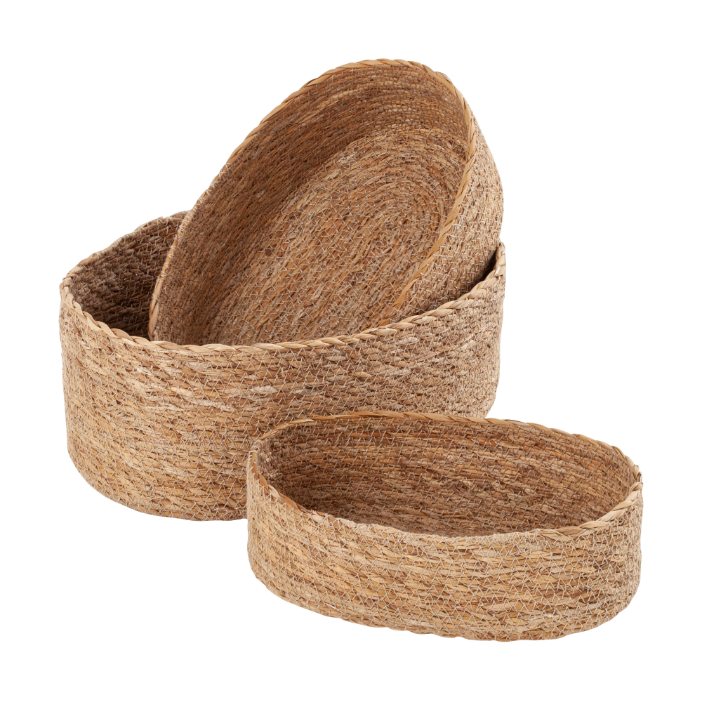 Emil brödkorg oval 3-pack, Natural